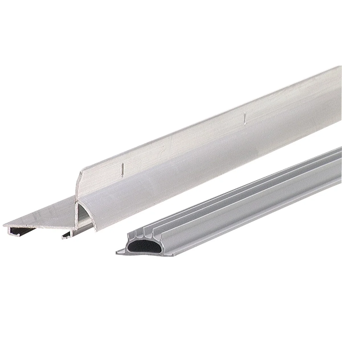 Original Design M-D Ultra 1.75 In. W. x 1.25 In. H. x 36 In. L. Mill Vinyl L-Shaped Door Bottom with Drip Cap for 1-3 8 1-3 4 In. Door Superior