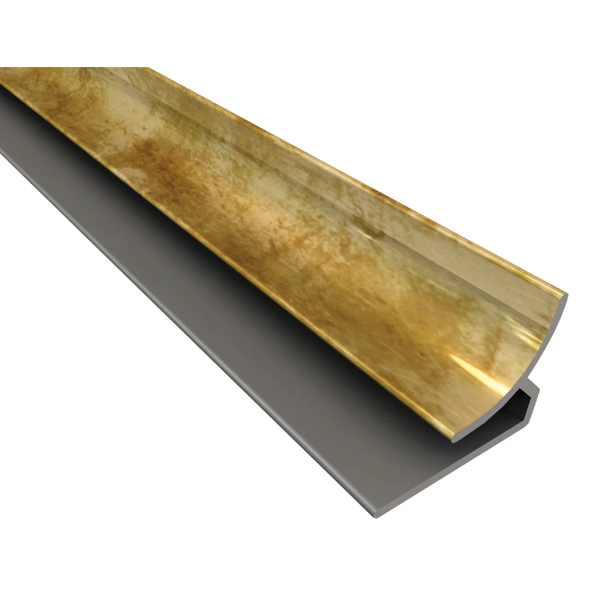 Specialty Fasade 18 In. Thermoplastic Inside Corner Backsplash Trim Bermuda Bronze Lightweight