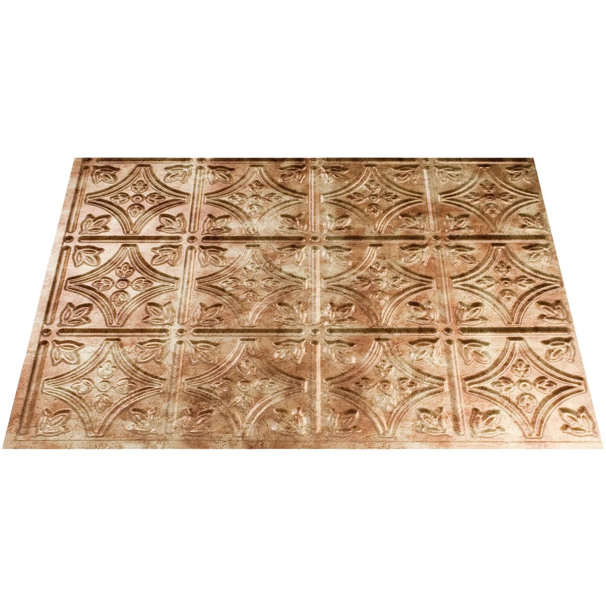 Innovative Fasade 18 In. x 24 In. Thermoplastic Backsplash Panel Bermuda Bronze Traditional 1 Panel Modern