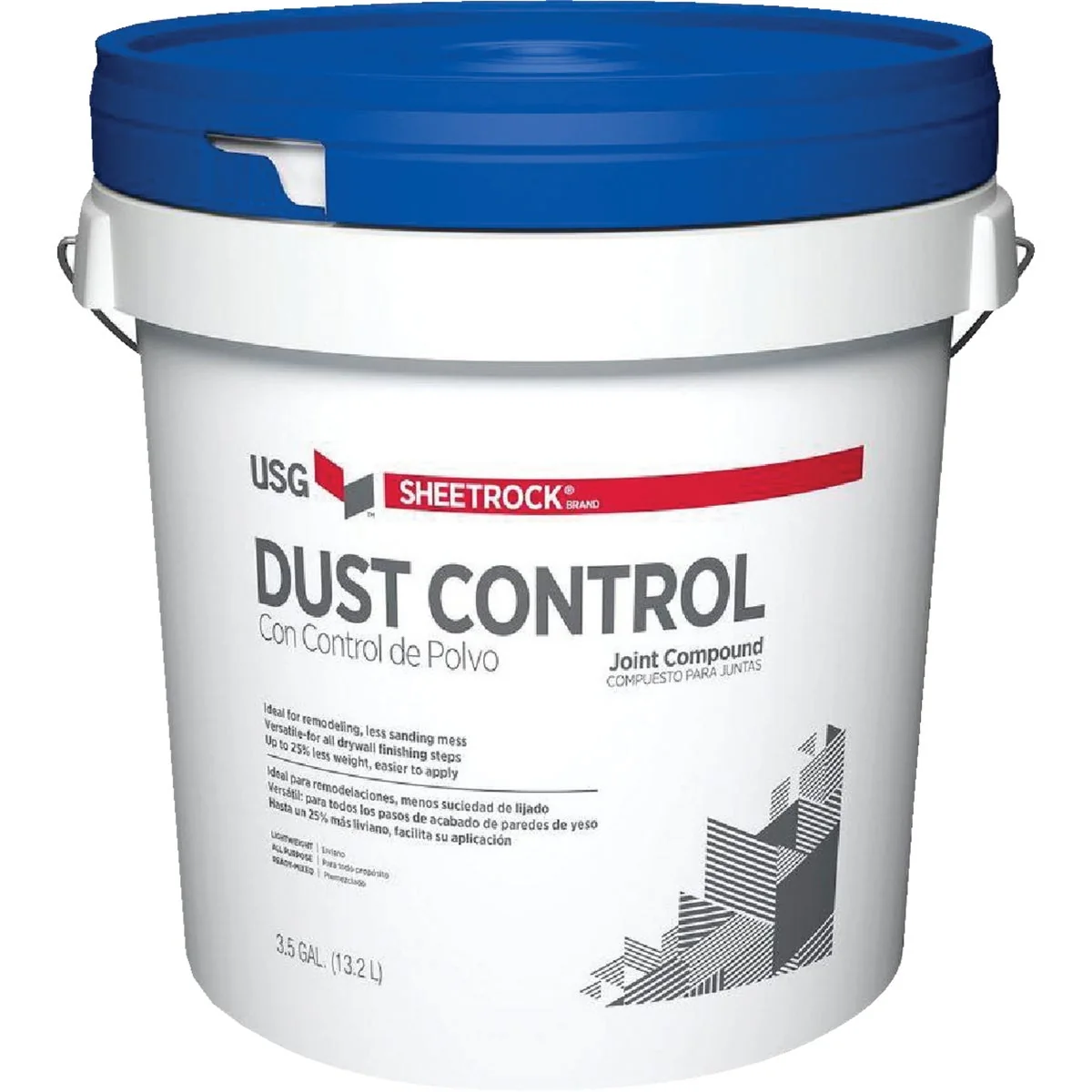 Authentic Sheetrock 3.5 Gal. Pail Pre-Mixed Lightweight All-Purpose Dust Control Drywall Joint Compound Casual