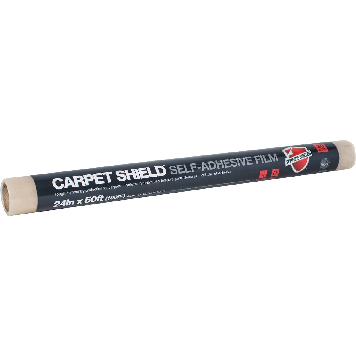 Green Surface Shields Carpet Shield 21 In. x 30 Ft. Self-Adhesive Film Floor Protector Soft