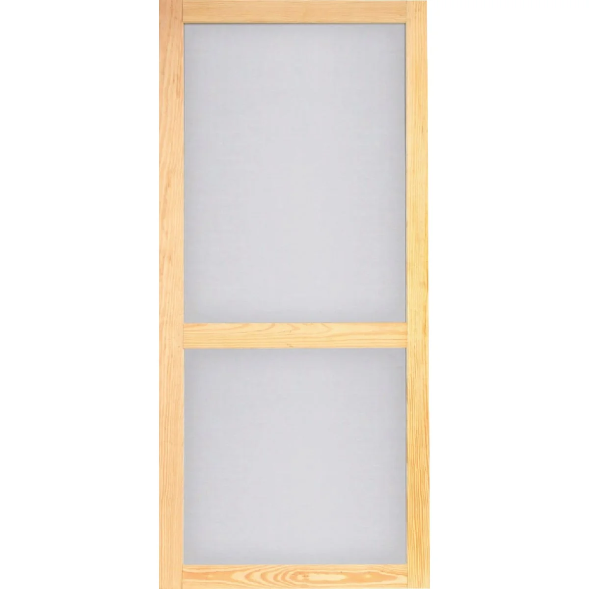 Professional Screen Tight Woodcraft 36 In. W x 80 In. H x 1 In. Thick Natural Wood Screen Door Environmentally Friendly