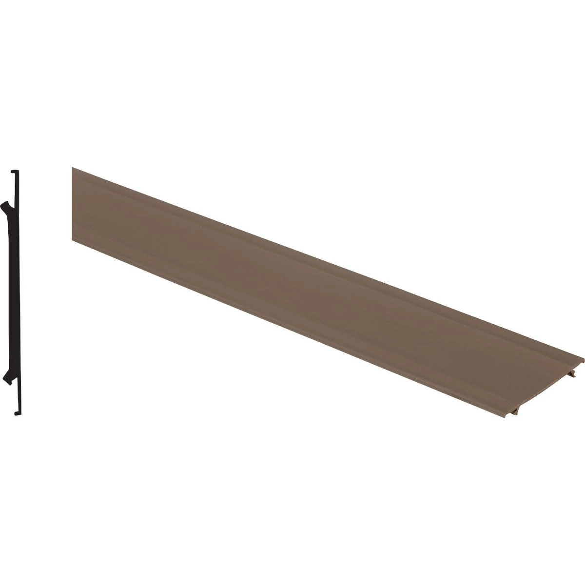 Crafted Screen-Tight 3-1 2 In. W. x 8 Ft. L. Brown Vinyl Cap Component Prestigious