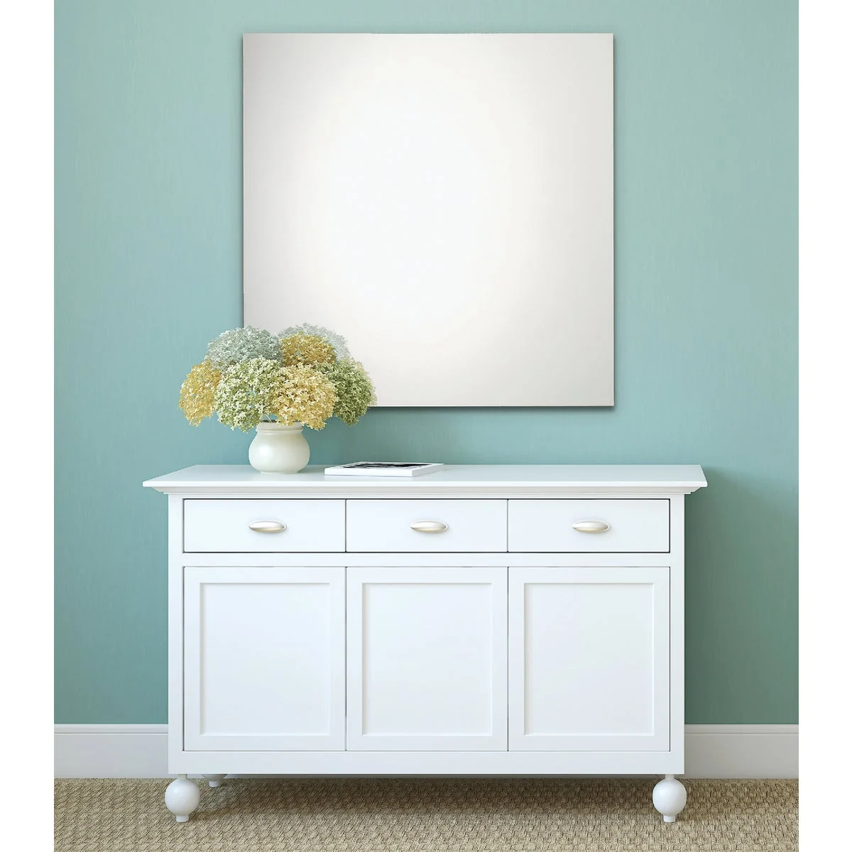 Authentic Erias Home Design 24 In. W. x 36 In. H. Frameless Polished Edge Wall Mirror Stylish