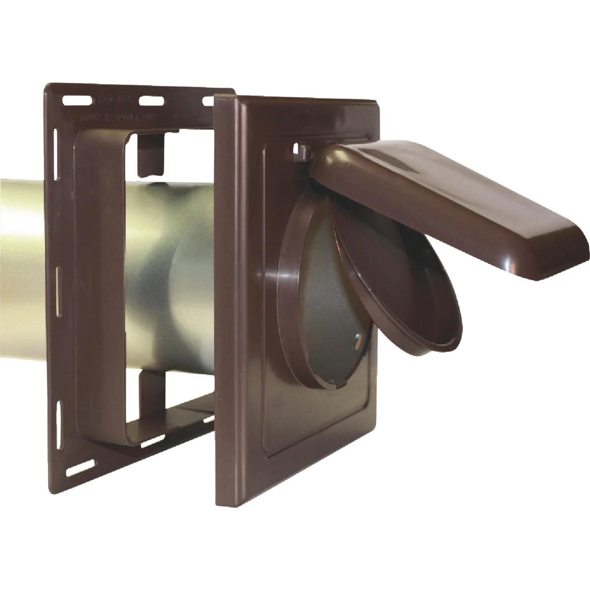 Healthy No-Pest 4 In. Brown Plastic J-Block Dryer Vent Hood Next-Generation