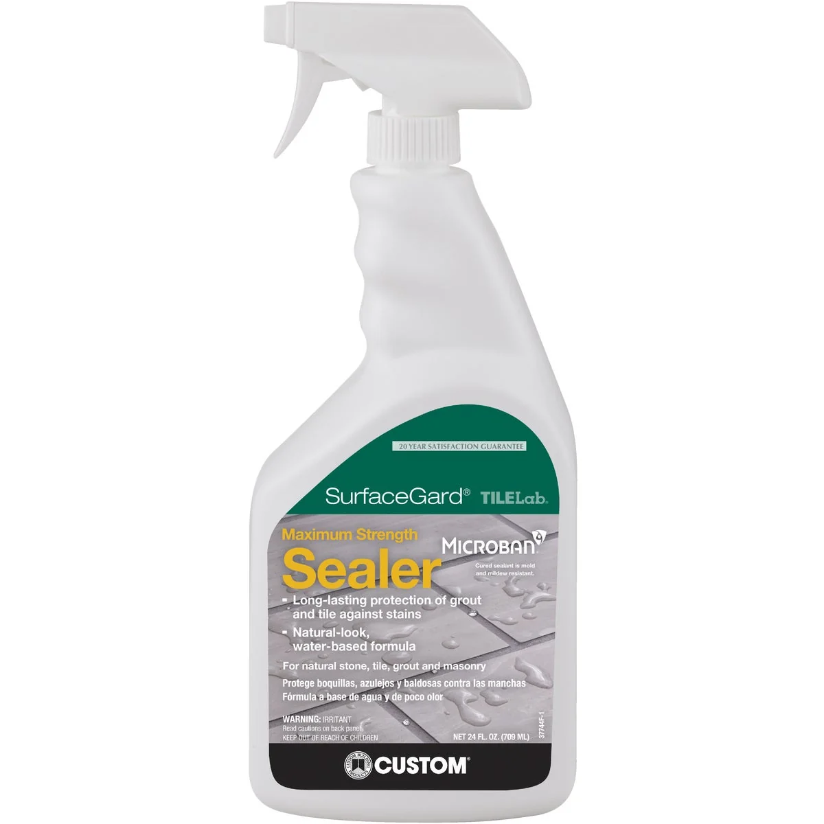 Secure Custom Building Products TILELab Surfacegard 24 Oz. Grout Tile Sealer Official