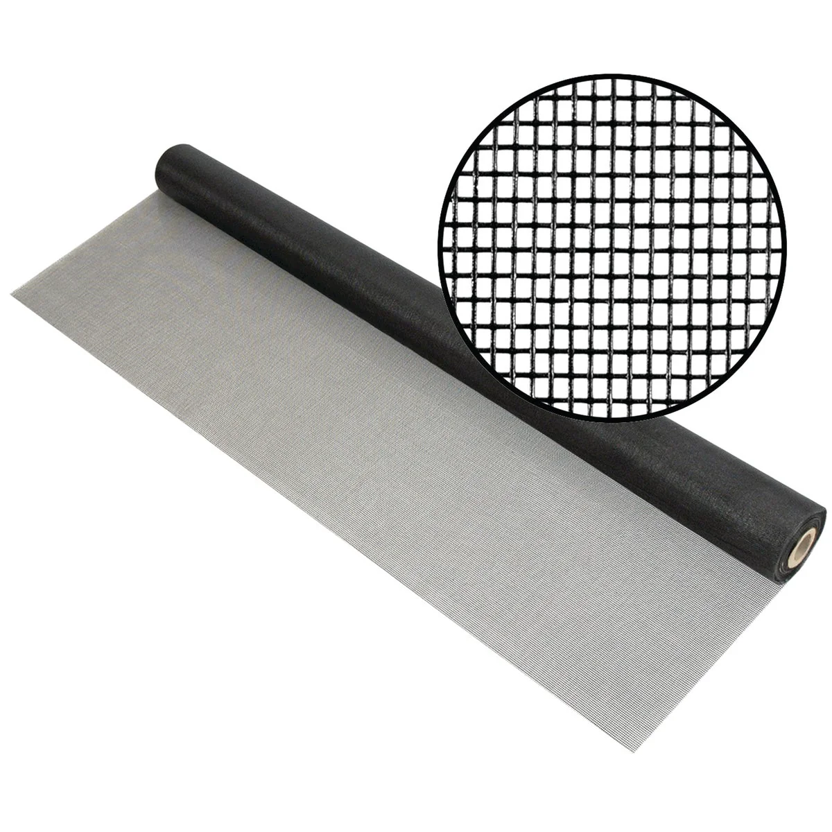 Refined Phifer 72 In. x 100 Ft. Charcoal Fiberglass Pool Screen Soft