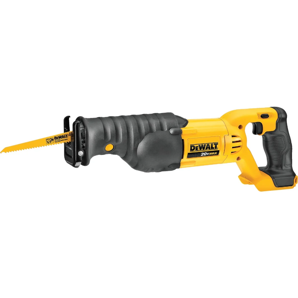 Green DeWalt 20 Volt MAX Lithium-Ion Cordless Reciprocating Saw Bare Tool Soft