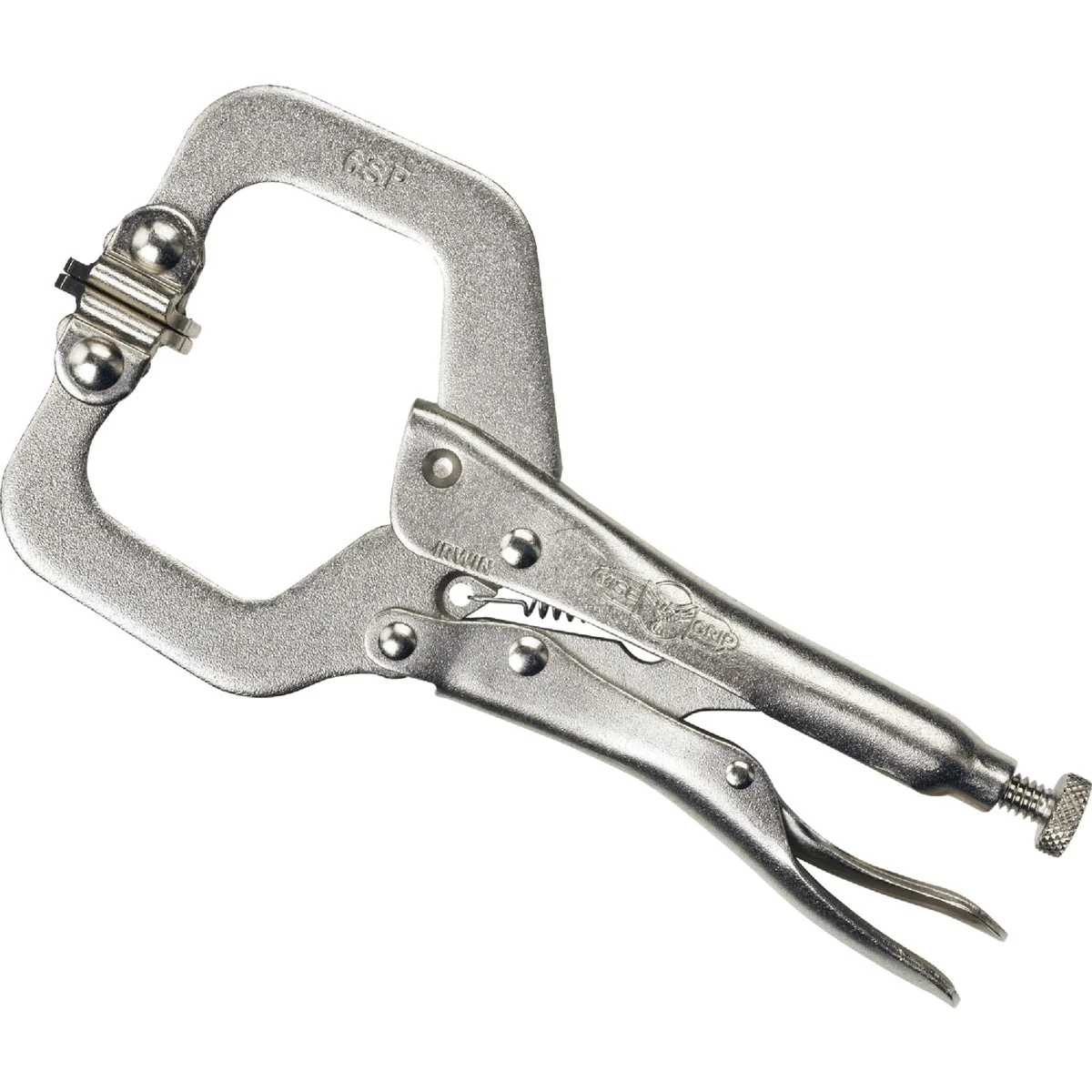 Recyclable Irwin Vise-Grip 6 In. Locking C-Clamp with Swivel Jaws Certified
