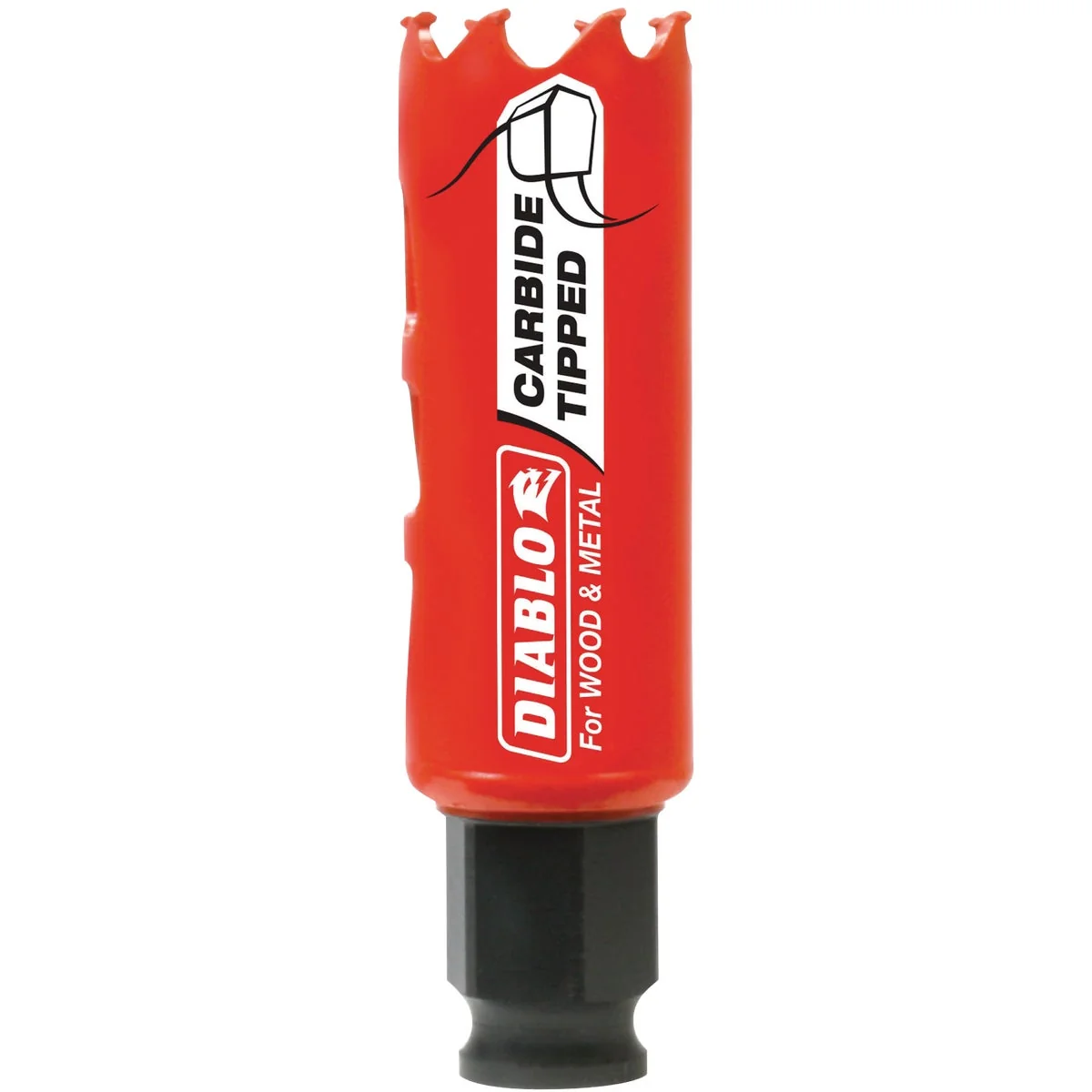 Breathable Diablo 1 In. Carbide-Tipped Hole Saw High-Performance