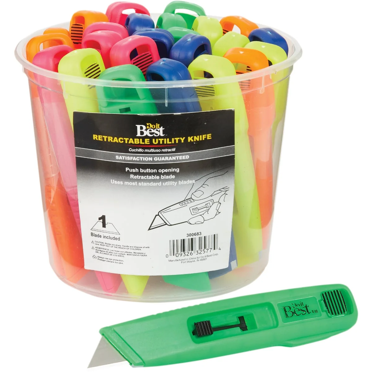 Functional Do it Plastic Retractable Utility Knife Flexible