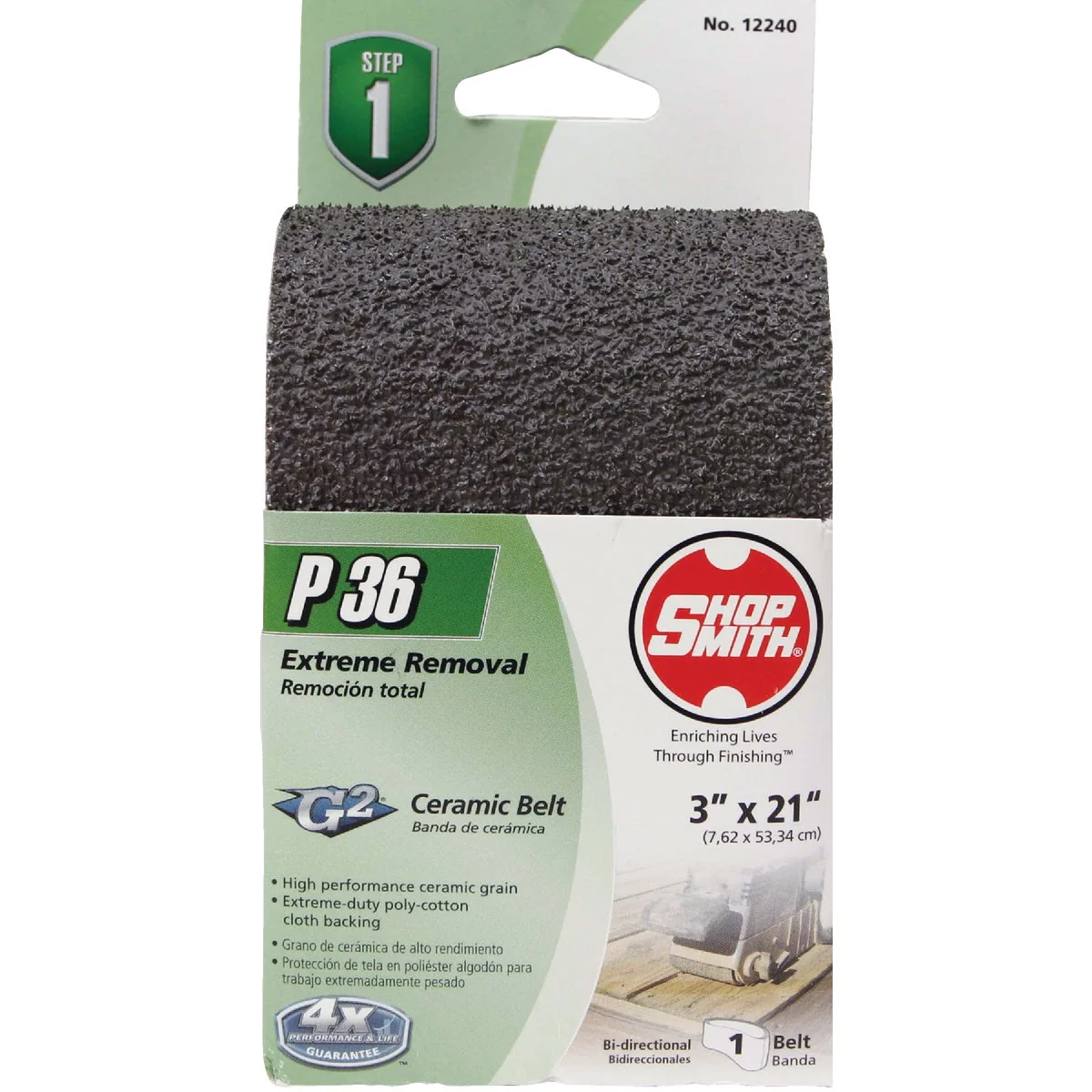 Genuine Gator Blade 3 In. x 21 In. 36 Grit Heavy-Duty Sanding Belt Quality
