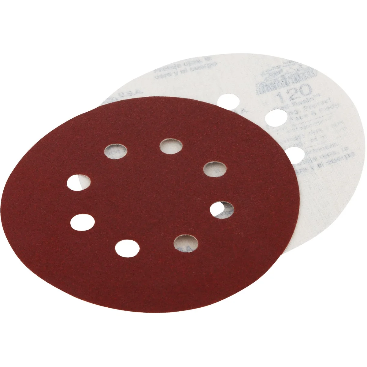 Dependable Do it 5 In. 220-Grit 8-Hole Pattern Vented Sanding Disc with Hook Loop Backing 50-Pack Original