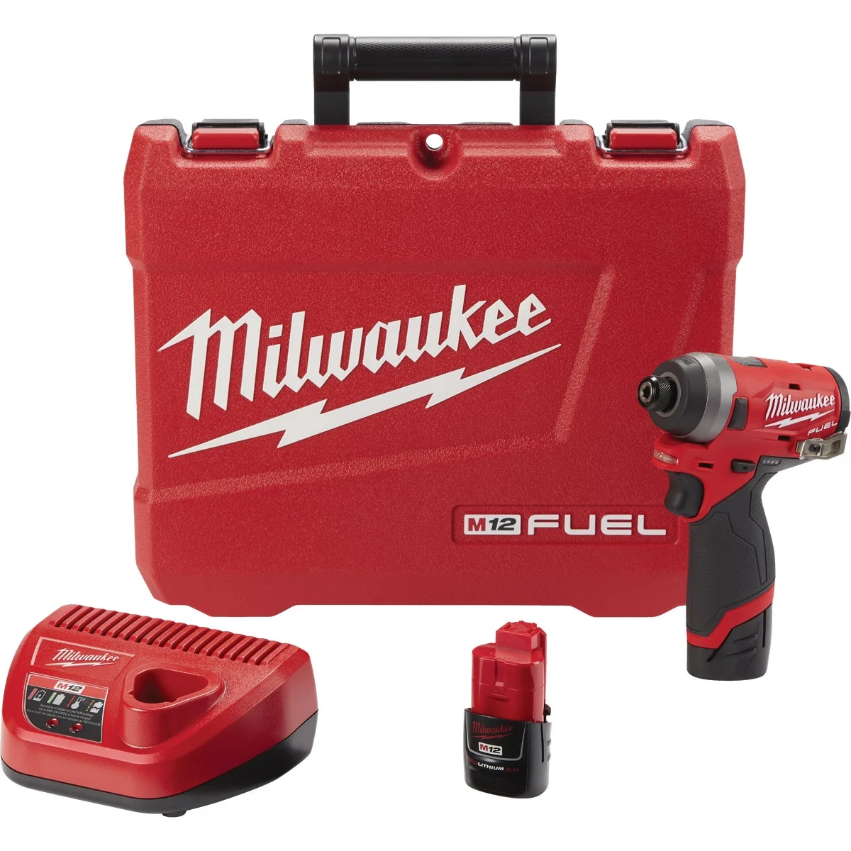 Prestigious Milwaukee M12 FUEL 12-Volt Lithium-Ion Brushless 1 4 In. Hex Cordless Impact Driver Kit Natural