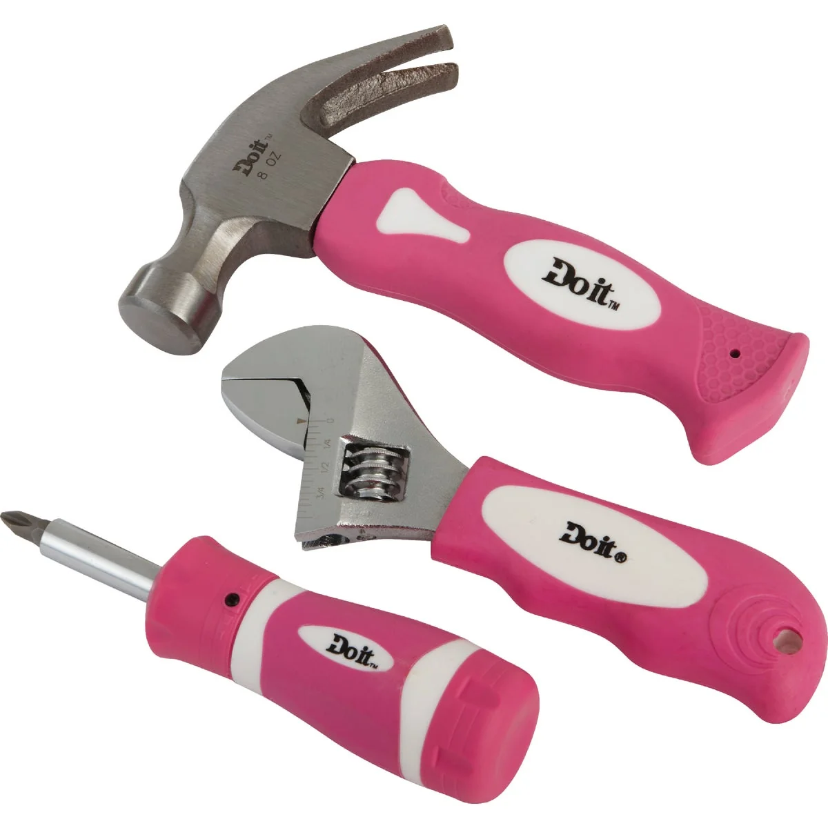 Outstanding Do it 6-in-1 Screwdriver Wrench Hammer Mini Tool Set 3-Piece Fashionable