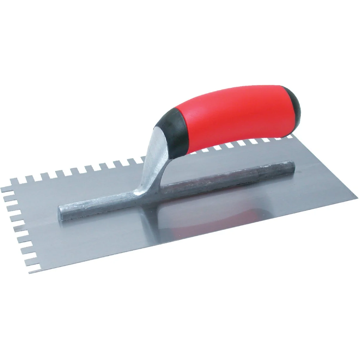 High-Performance QLT 1 2 In. Square Notched Trowel w Soft Grip Solid