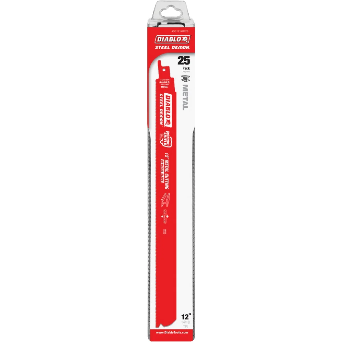 Elegant Diablo Steel Demon 12 In. 14 18 TPI Medium Metal Reciprocating Saw Blade 25-Pack Lightweight