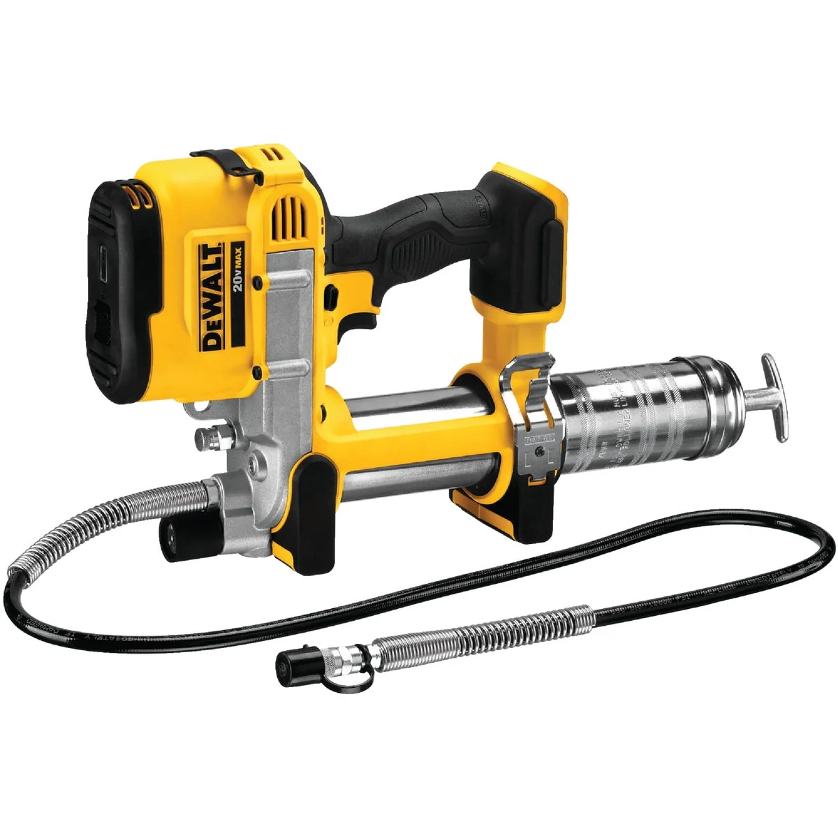 Detailed DeWalt 20 Volt MAX Lithium-Ion Cordless Grease Gun Bare Tool Functional