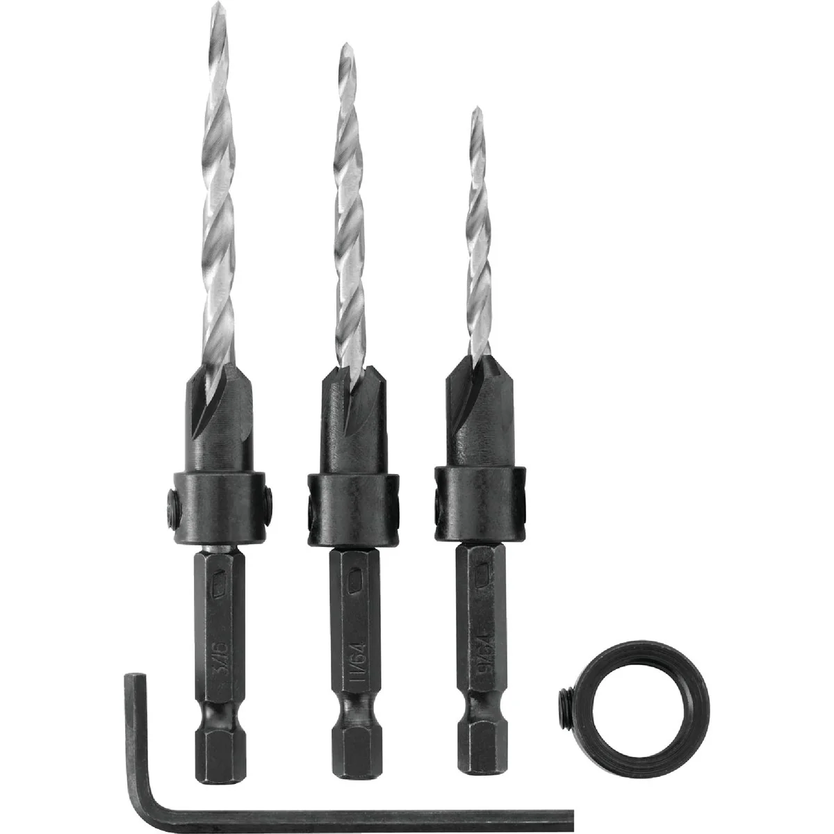 Modern Irwin 4-Piece Wood Countersink Bit Set Certified