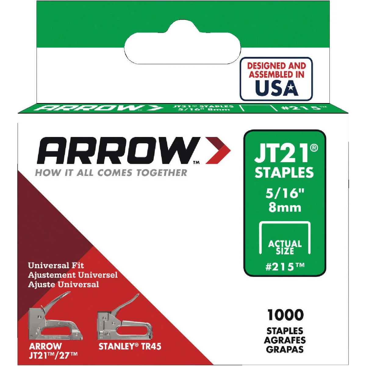 Effective Arrow JT21 Light Duty Staple 5 16 In. 1000-Pack Superior