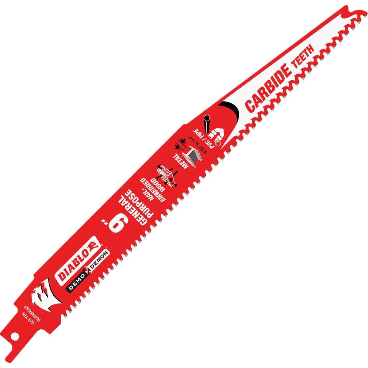 High-Grade Diablo Demo Demon 9 In. 6 9 TPI Carbide General Purpose Reciprocating Saw Blade Authentic