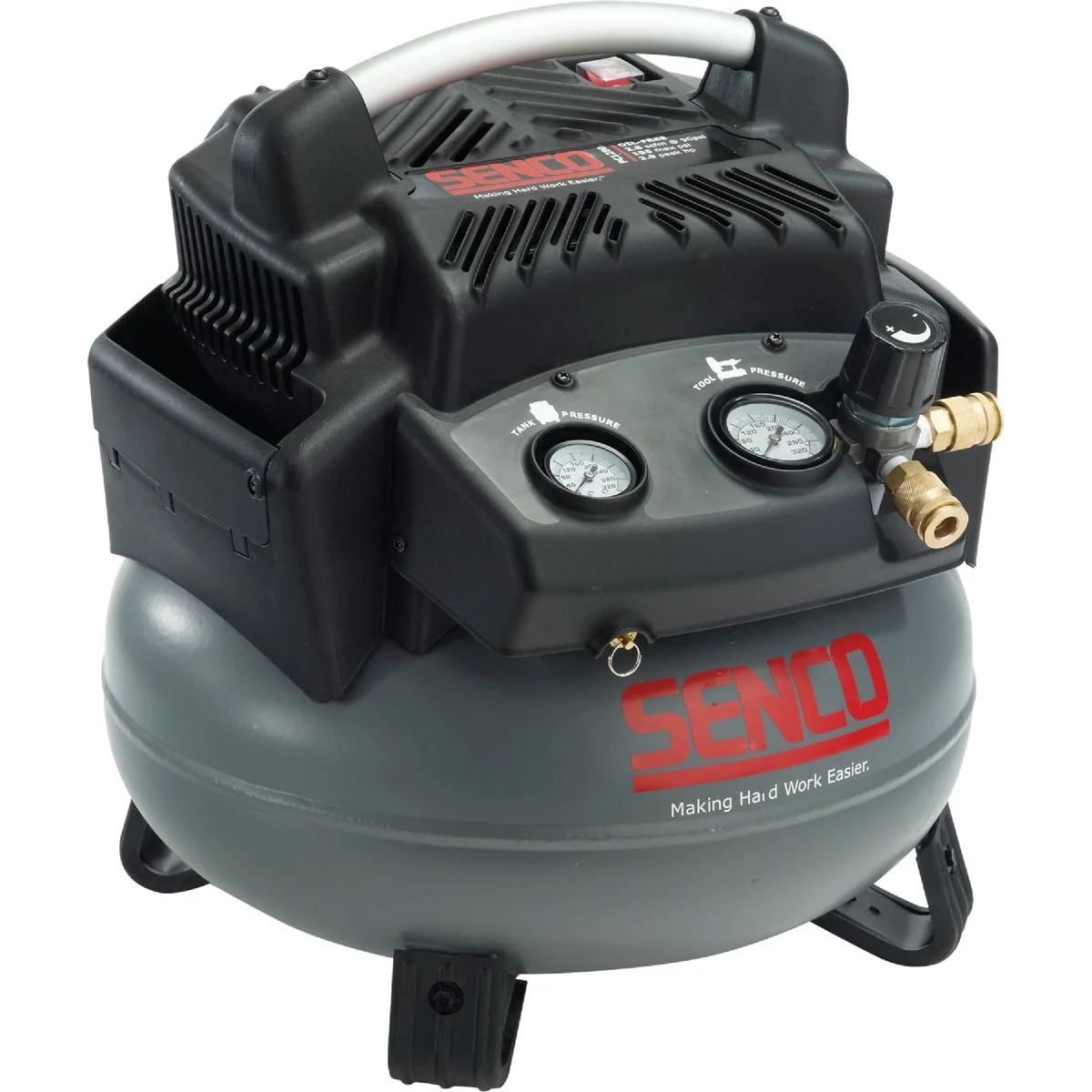 Minimalist Senco 6 Gal. Portable 150 psi Pancake Air Compressor Enhanced