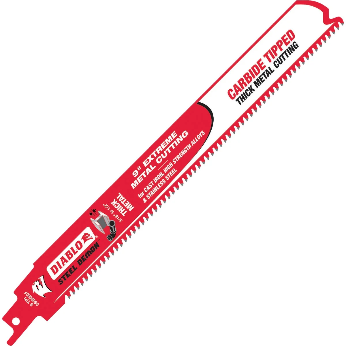 High-Grade Diablo Steel Demon 9 In. 8 TPI Carbide Thick Metal Reciprocating Saw Blade Innovative