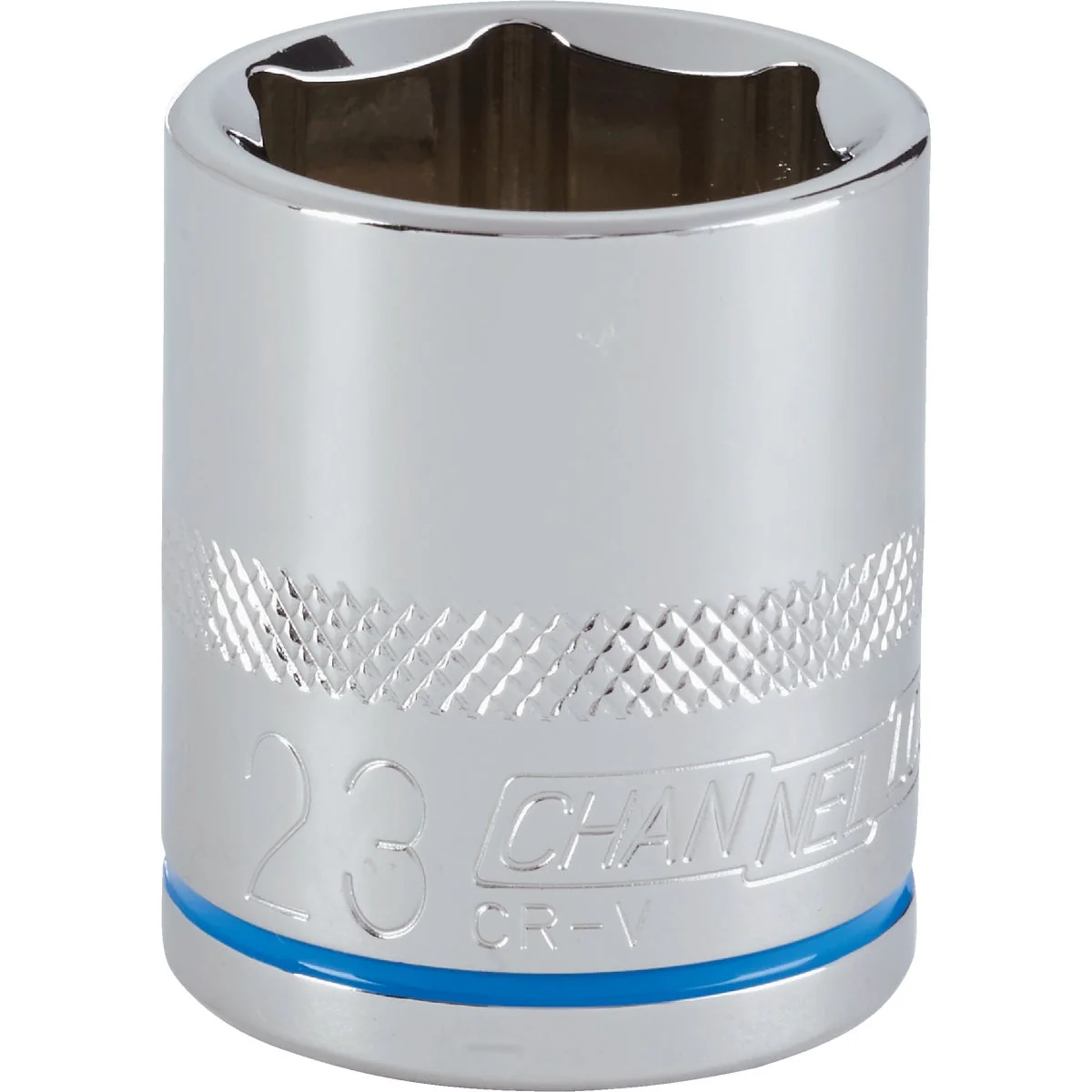 Premium Material Channellock 1 2 In. Drive 23 mm 6-Point Shallow Metric Socket Crafted