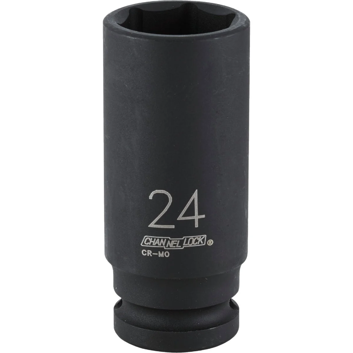 Advanced Channellock 1 2 In. Drive 24 mm 6-Point Deep Metric Impact Socket Certified
