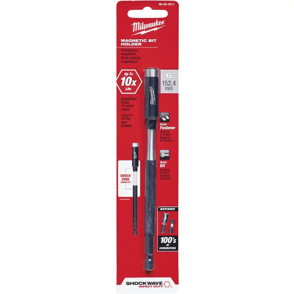 High-Grade Milwaukee Shockwave 6 In. Magnetic Bit Holder Dependable