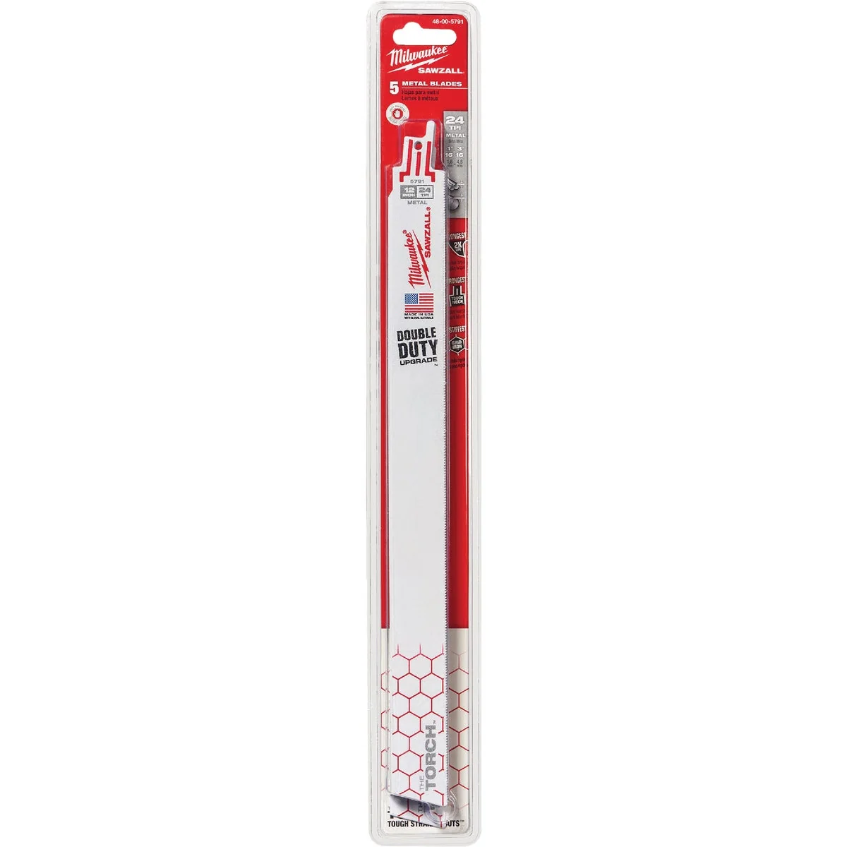 Casual Milwaukee Sawzall THE TORCH 12 In. 24 TPI Metal Demolition Reciprocating Saw Blade 5-Pack Genuine