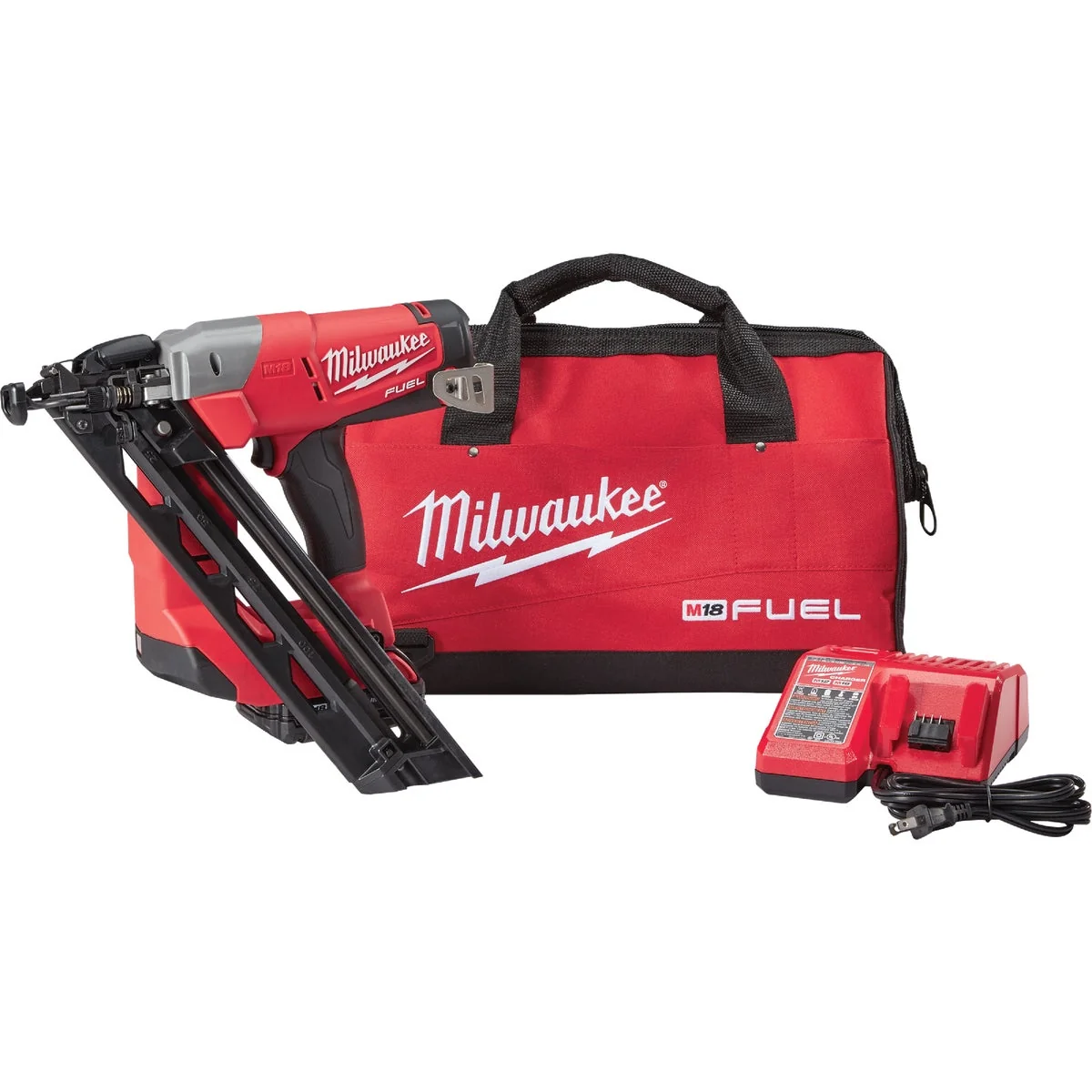 Luxury Milwaukee M18 FUEL 18 Volt Lithium-Ion Brushless 15-Gauge 2-1 2 In. Angled Cordless Finish Nailer Kit Natural