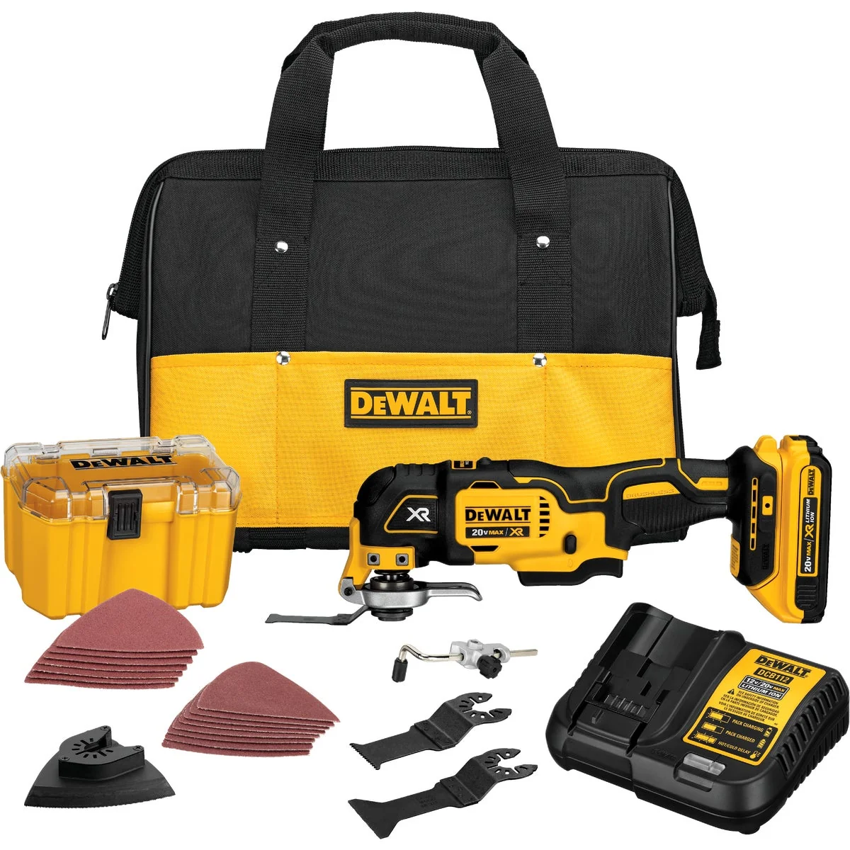 Refined DeWalt 20 Volt MAX XR Lithium-Ion Brushless Cordless Oscillating Tool Kit Practical