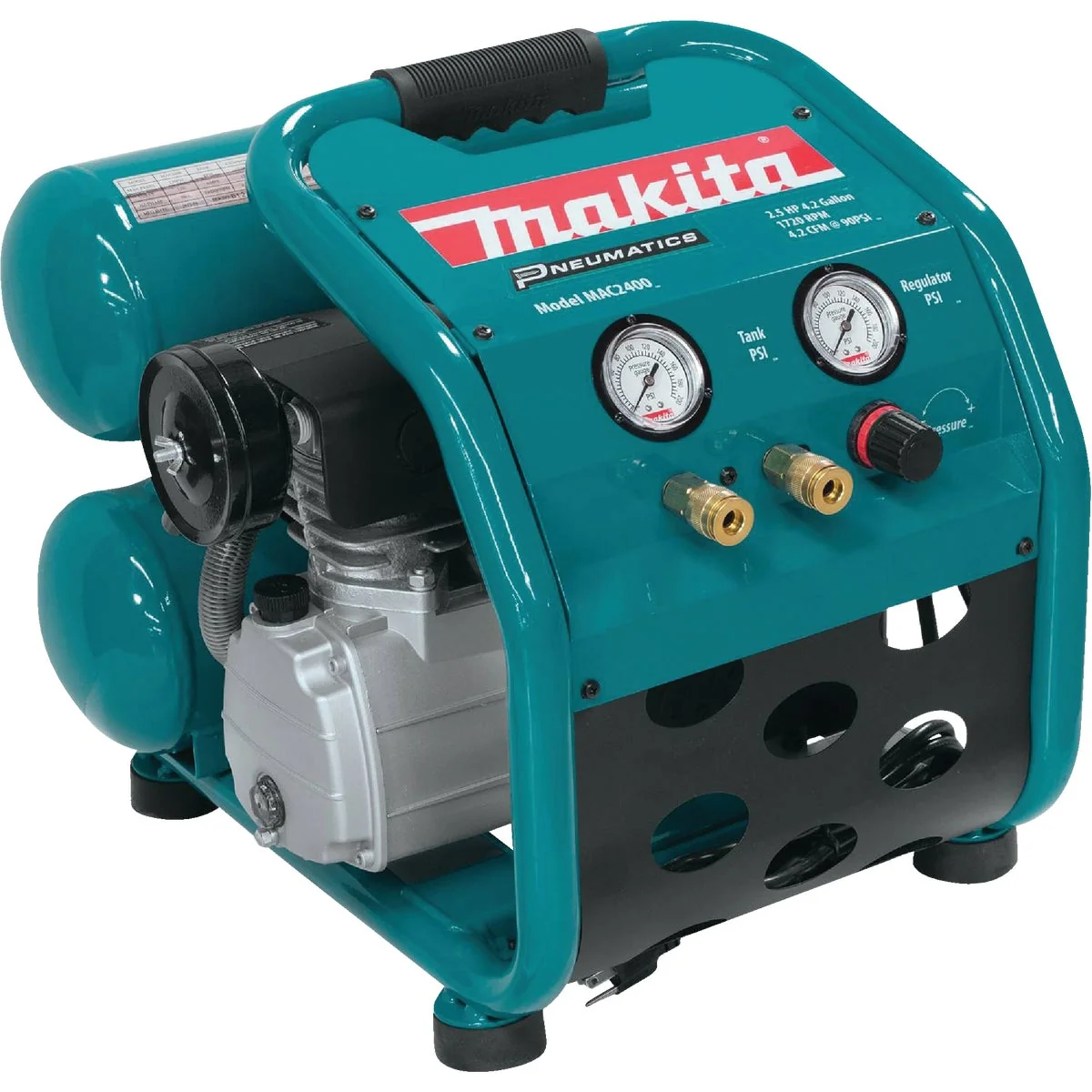 High-Grade Makita Big Bore 4.2 Gal. Portable 130 psi Air Compressor Contemporary