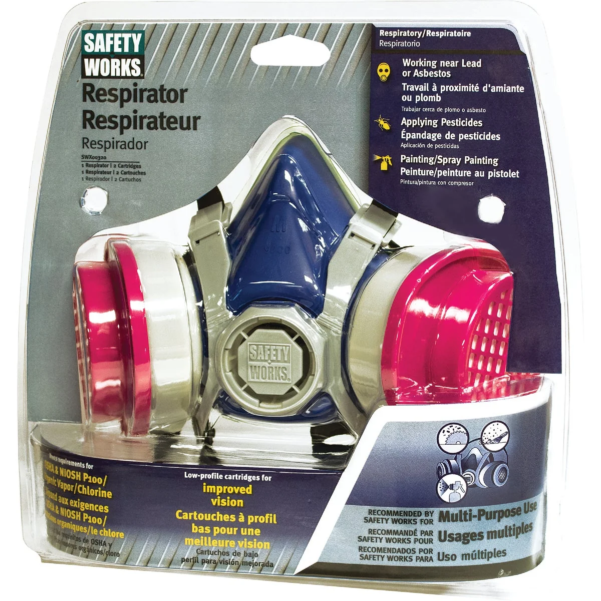 Enhanced Safety Works OV AG P100 Multi-Purpose Respirator Expertly Made