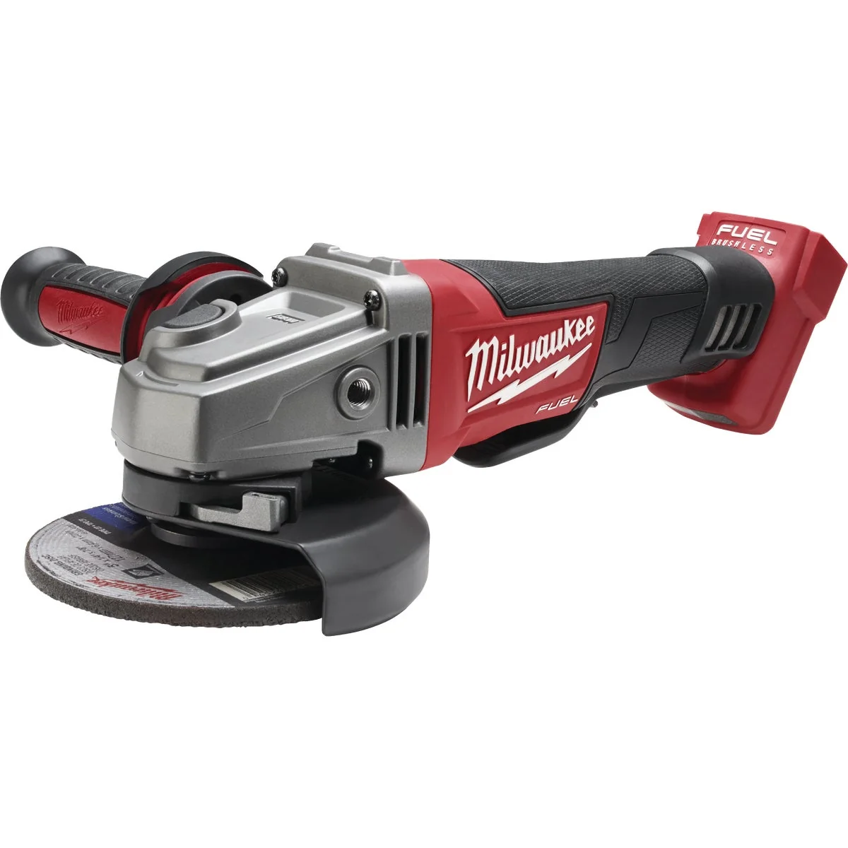 Solid Milwaukee M18 FUEL 18-Volt Lithium-Ion 4-1 2 In. – 5 In. Brushless Cordless Angle Grinder Grinder with Paddle Switch No-Lock Bare Tool Elite