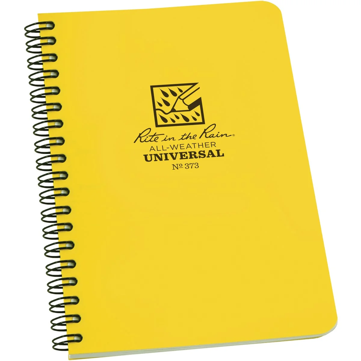 World-Class Rite in the Rain All-Weather 4-7 8 In. W x 7 In. H 32-Sheet Side-Spiral Bound Notebook Yellow Sophisticated