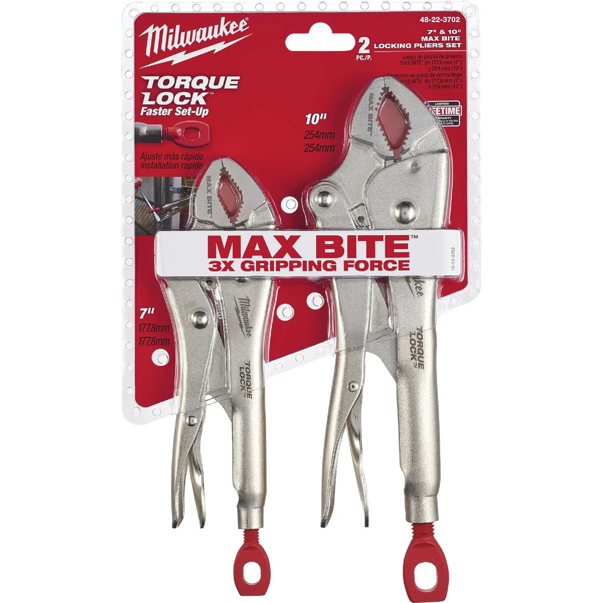 Green Milwaukee Torque Lock Locking Pliers Set 2-Piece Certified