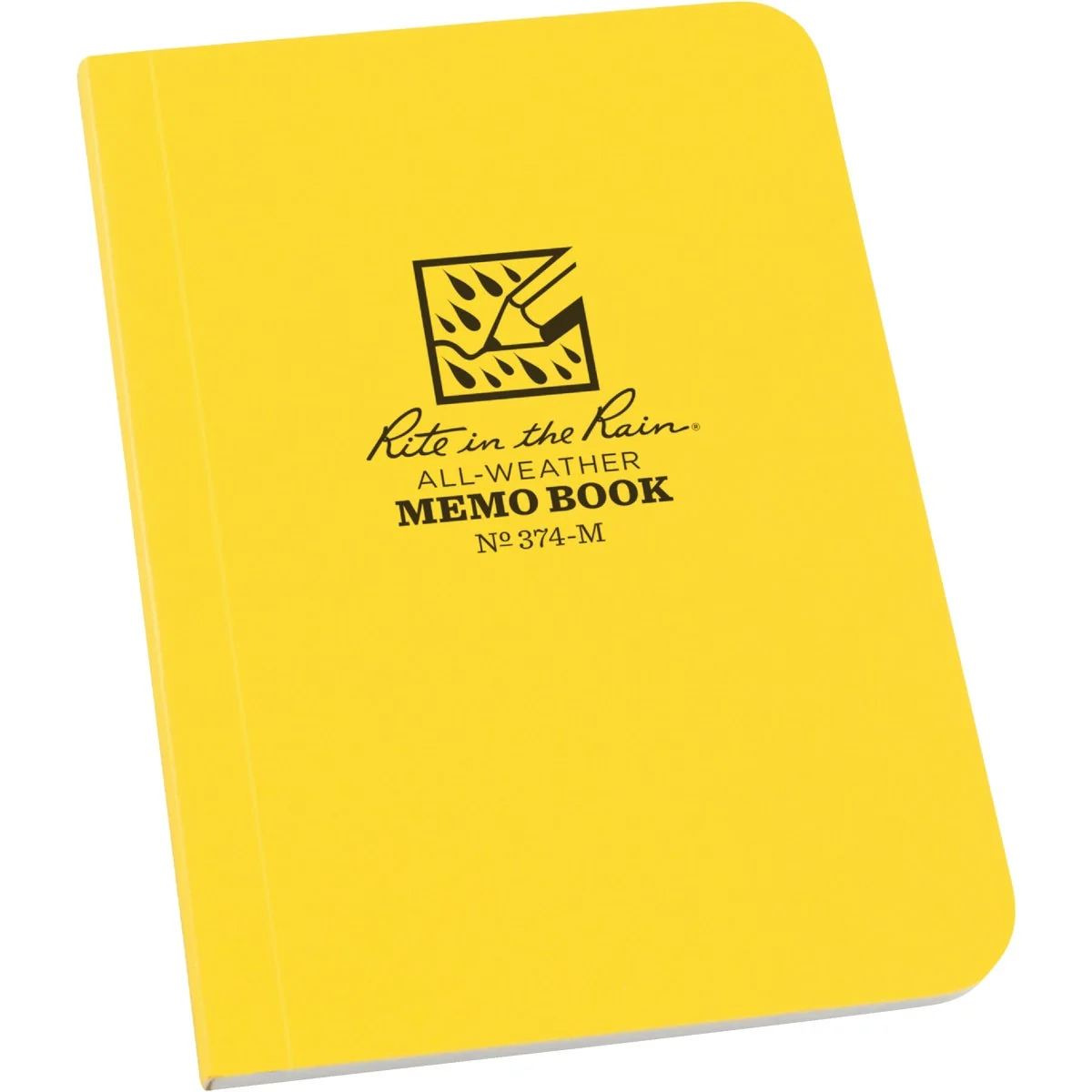 Professional Rite in the Rain 3-1 2 In. W x 5 In. H Yellow 56-Sheet Soft Cover Side Bound All-Weather Memo Pad Advanced