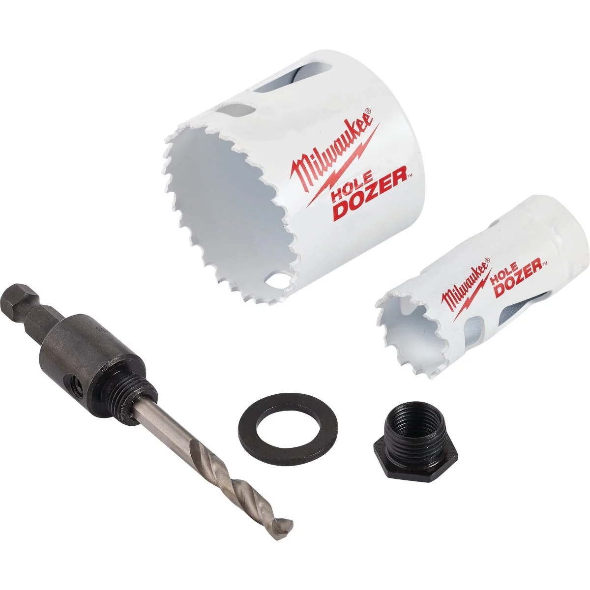 Trendy Milwaukee HOLE DOZER Bi-Metal Door Lock Installation Hole Saw Set 4-Piece Breathable