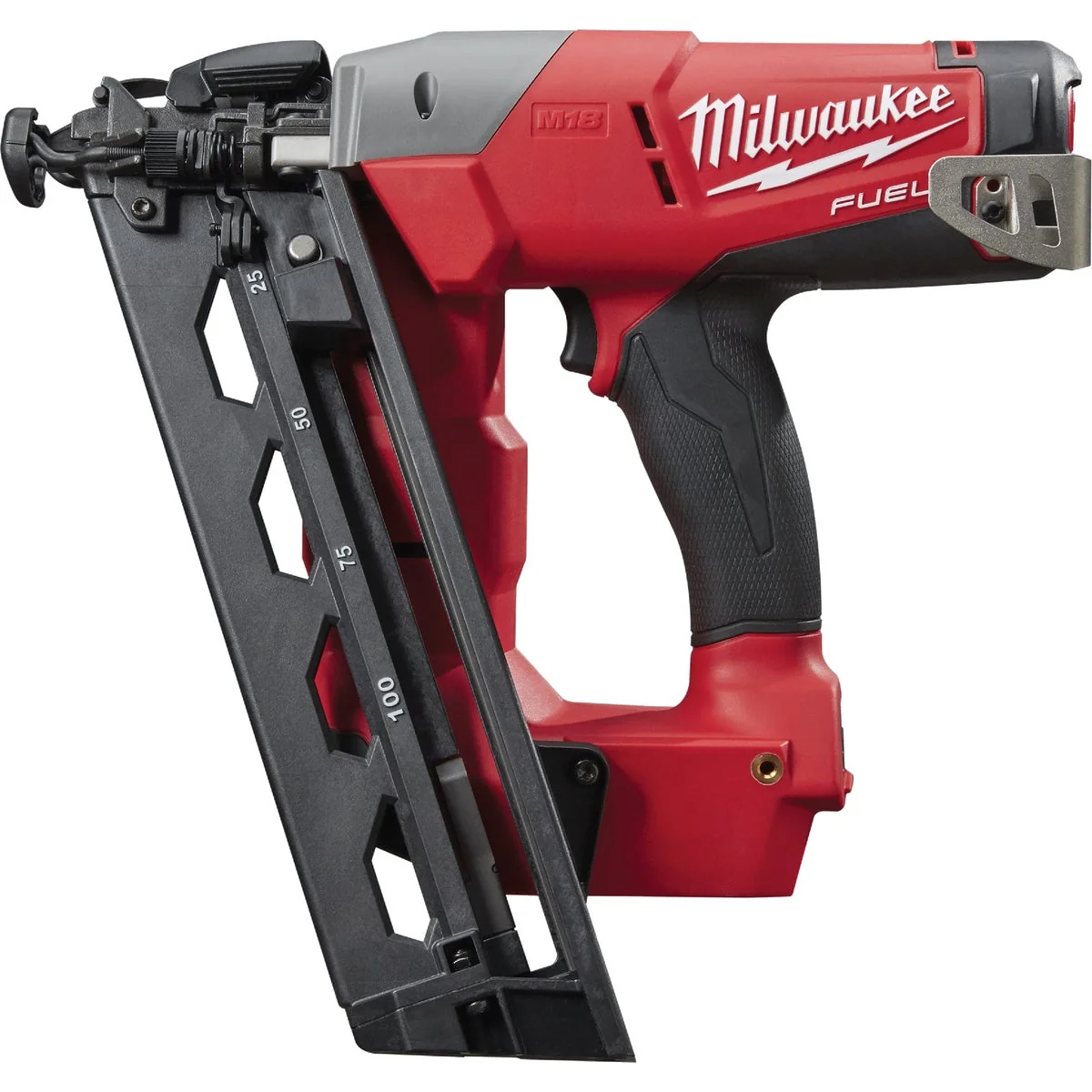 Expertly Made Milwaukee M18 FUEL 18 Volt Lithium-Ion Brushless 16-Gauge 2-1 2 In. Angled Cordless Finish Nailer Bare Tool Safe