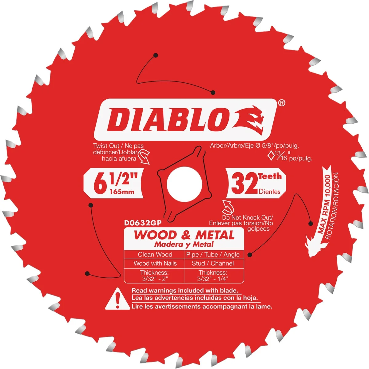 Smooth Diablo 6-1 2 In. 32-Tooth Wood Metal Circular Saw Blade Luxury