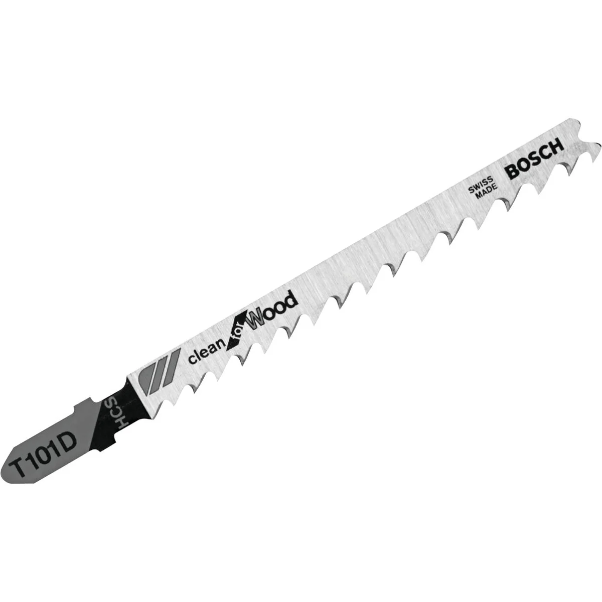 Contemporary Bosch T-Shank 4 In. x 6 TPI High Carbon Steel Jig Saw Blade Clean for Wood 5-Pack Specialty