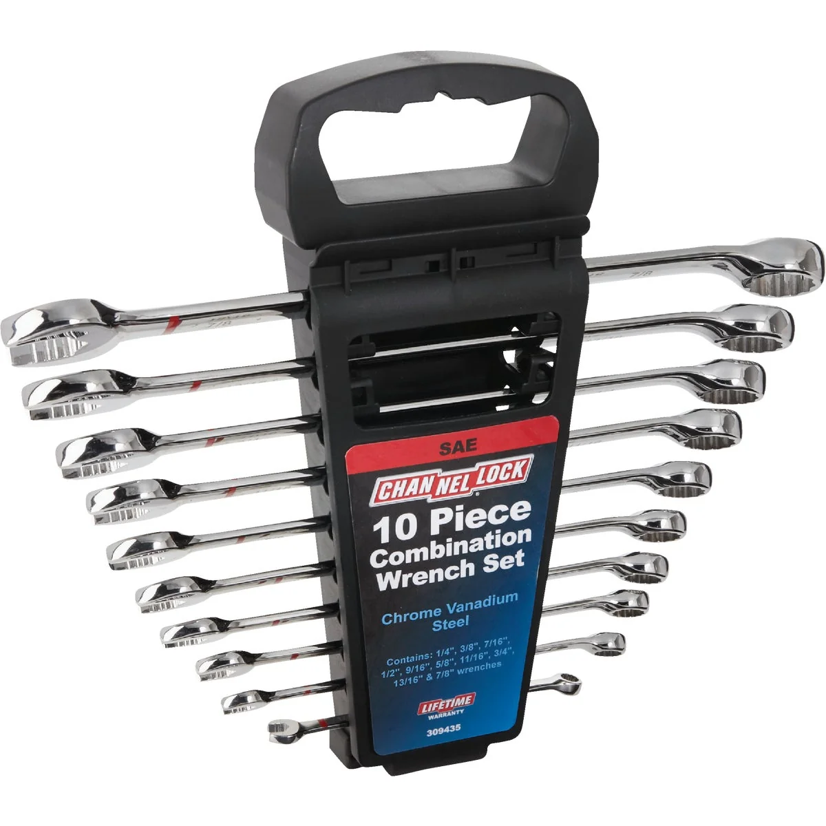 Sophisticated Channellock Standard 12-Point Combination Wrench Set 10-Piece Dependable