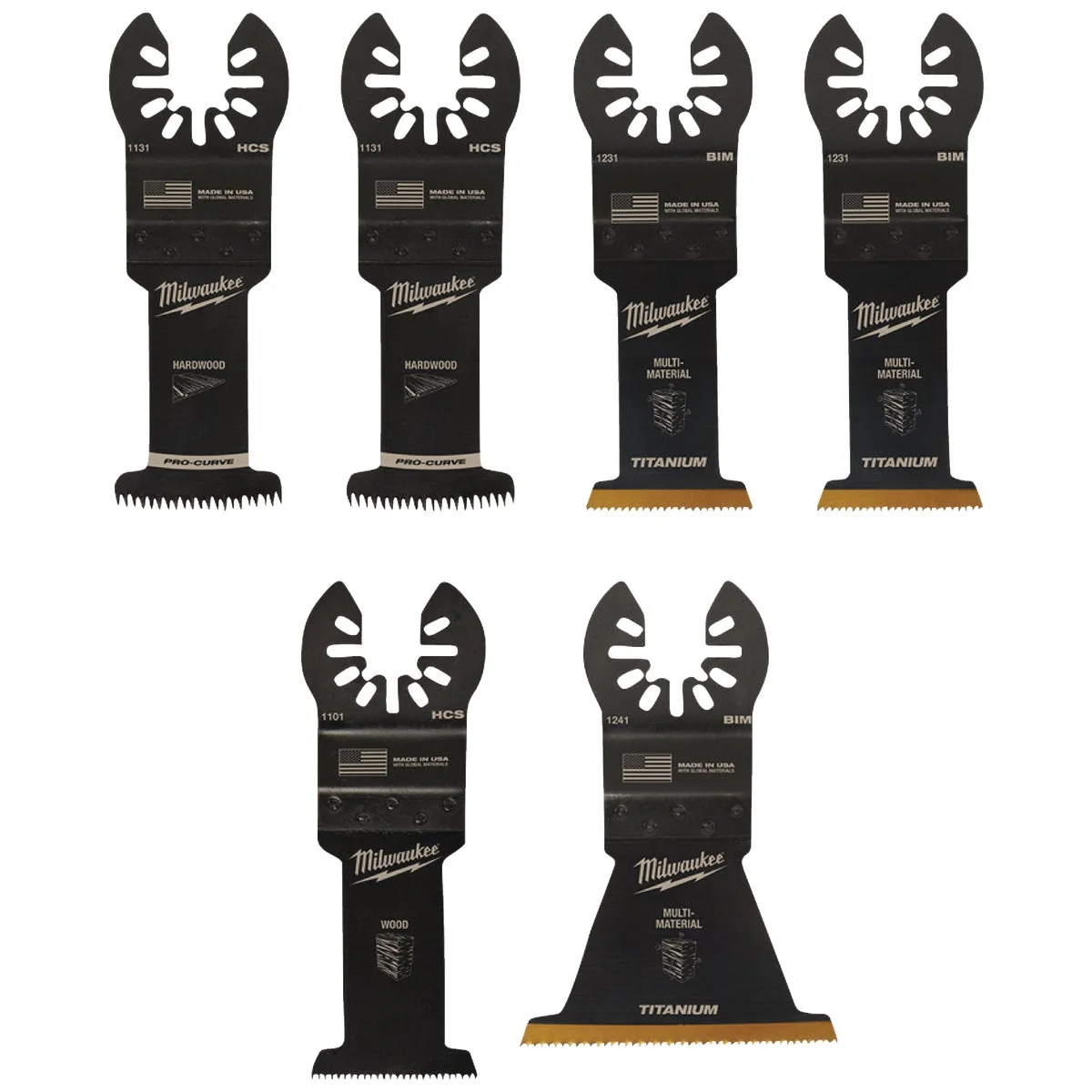 Trusted Milwaukee OPEN-LOK Multi-Tool General Purpose Oscillating Blade Assortment 6-Piece High-End