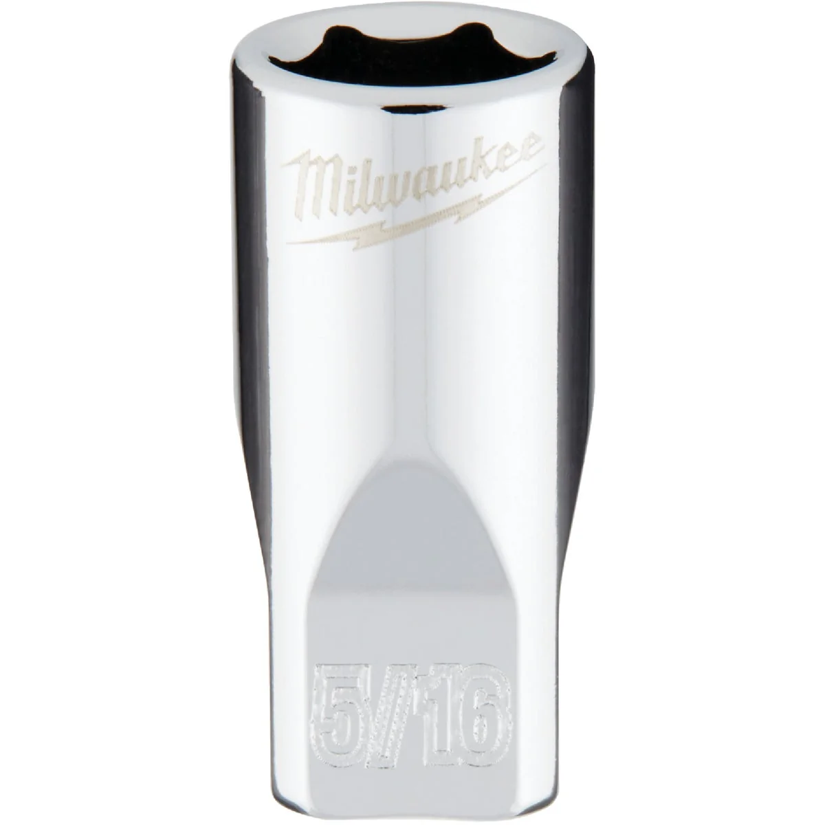 Breathable Milwaukee 1 4 In. Drive 5 16 In. 6-Point Shallow Standard Socket with FOUR FLAT Sides High-Grade