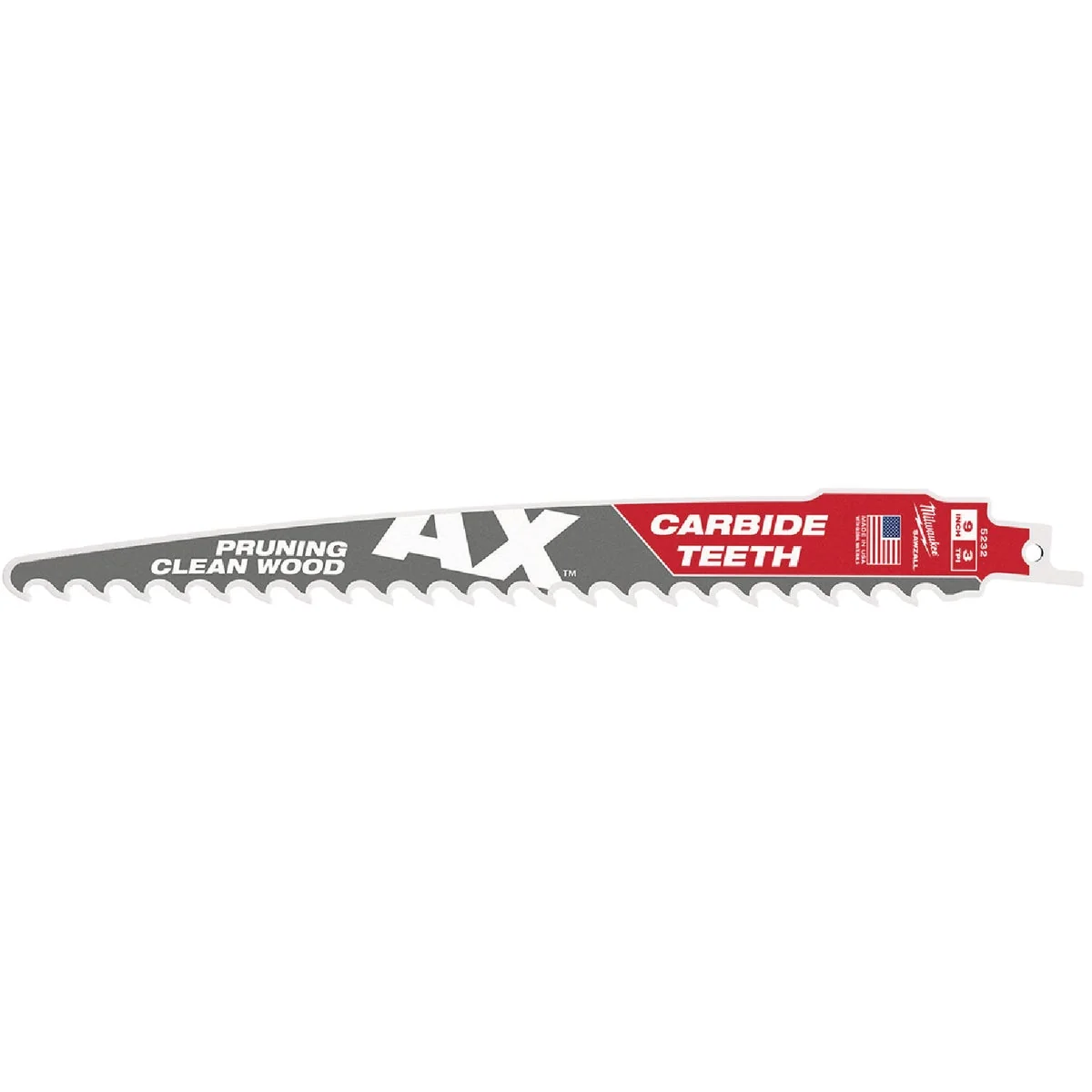 Artisan Milwaukee The Ax Sawzall 9 In. 3 TPI Wood Pruning Reciprocating Saw Blade Trendy