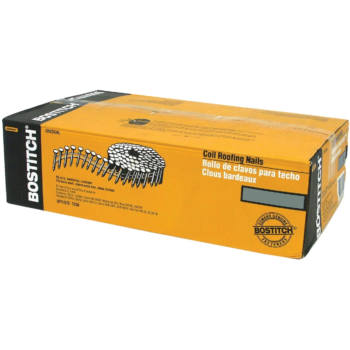 Contemporary Bostitch 15 Degree Wire Weld Galvanized Coil Roofing Nail 7 8 In. x .120 In. 7200 Ct. Dependable