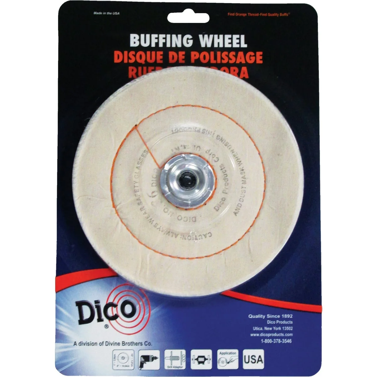 Functional Dico 6 In. x 1 2 In. Buffing Wheel Genuine