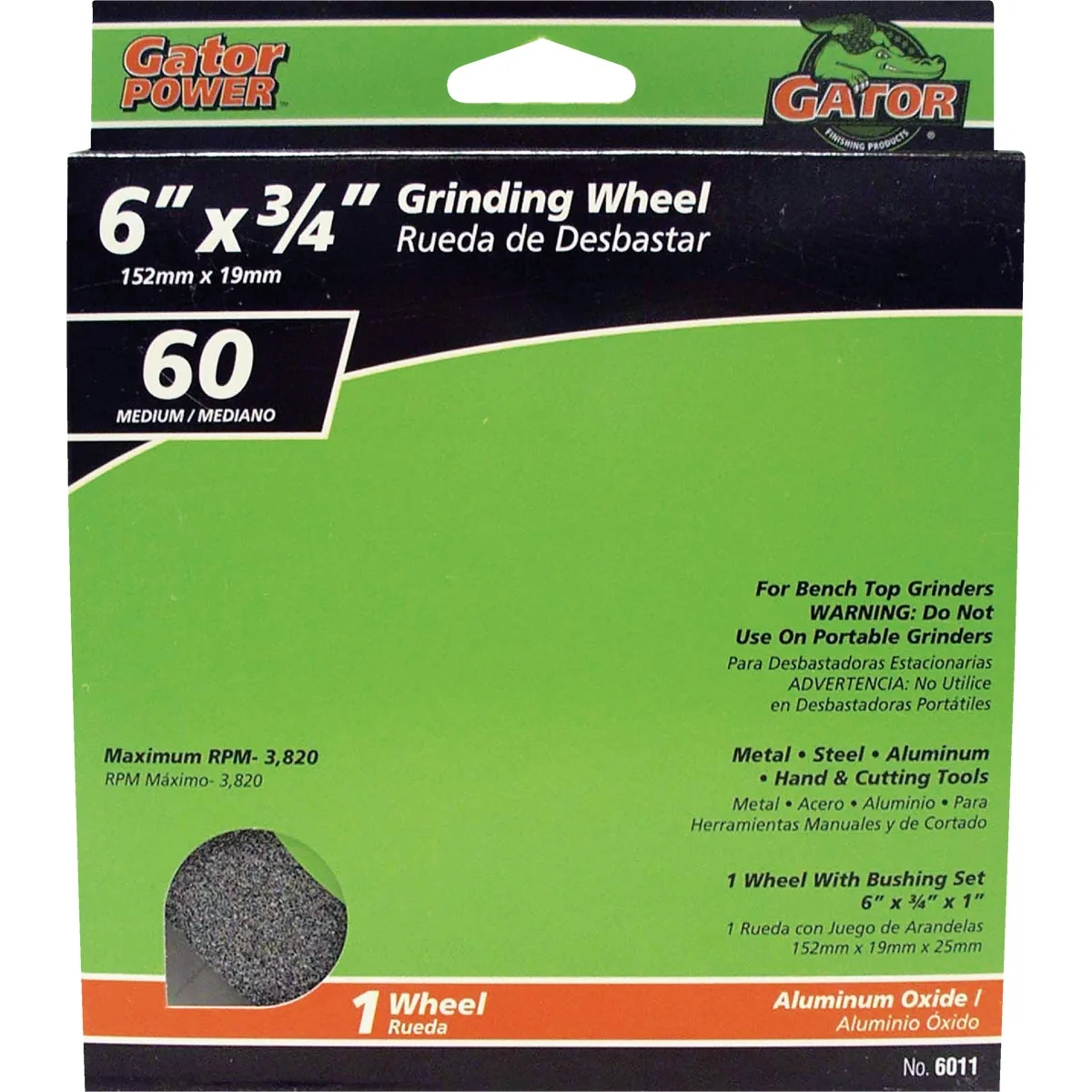 Professional Gator Blade 6 In. 3 4 In. Adjustable – 1 3 4 5 8 1 2 Bench Grinding Wheel Clean